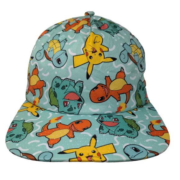 Pokemon All Over Character Snapback Hat Multi OSFM Gotta Catch 'Em All! - Picture 1 of 8